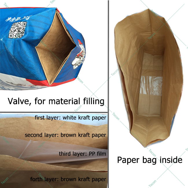 Печатание Flexo средств изготовления бумажного мешка Kraft усиливая блок листа